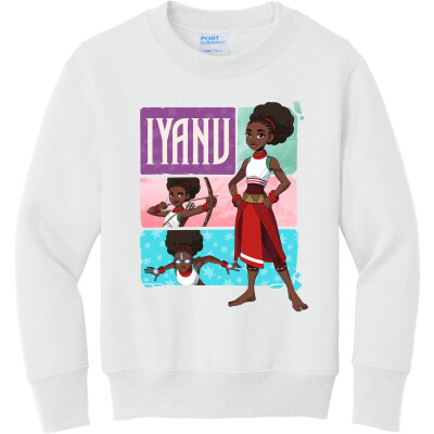 Iyanu (Tiles) Youth Fleece Crewneck