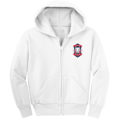 Youth Core Fleece Full-Zip Hooded Sweatshirt