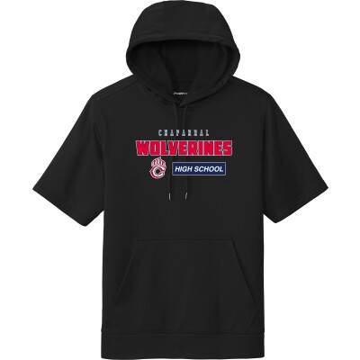 Performance Fleece Short-Sleeve Hooded Pullover