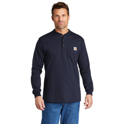 CARHARTT Long Sleeve Henley T-Shirt - CTK128 (DTF)