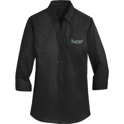 Womens 3/4-Sleeve SuperPro Twill Shirt