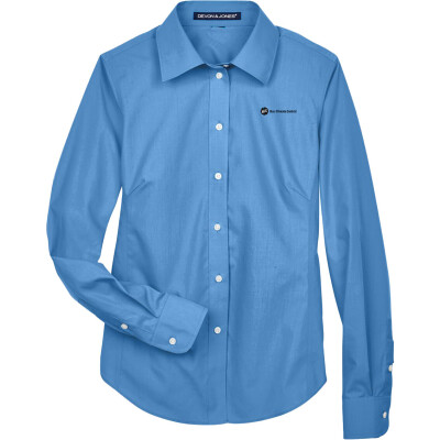 DEVON & JONES Women's Crown Collection Broadcloth Woven Dress Shirt - D620W (EMB)