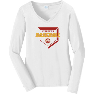 Women's Long Sleeve Fan Favorite V-Neck Tee