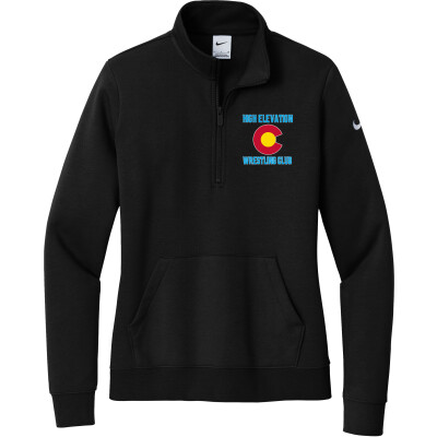 Nike Women's Club Fleece Sleeve Swoosh 1/2-Zip