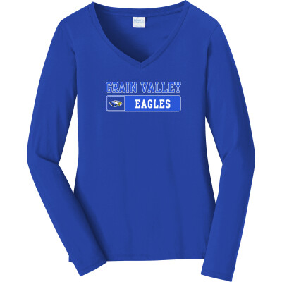 Women's Long Sleeve Fan Favorite V-Neck Tee