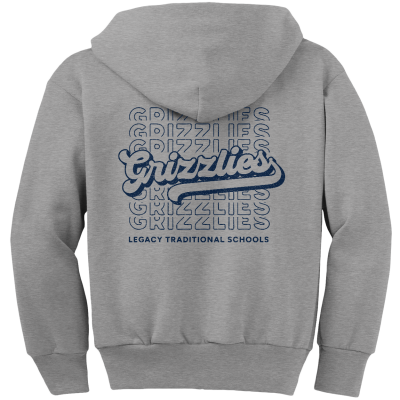 Youth Core Fleece Full-Zip Hooded Sweatshirt