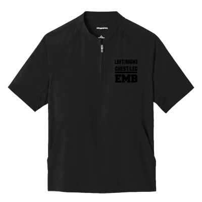 Sport Tek Youth Repeat 1/2-Zip Short Sleeve Jacket