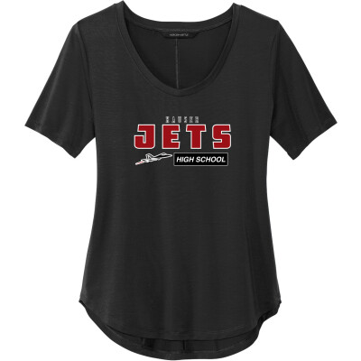 Women's Stretch Jersey Relaxed Scoop Tee