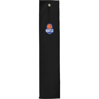 Hustle Basketball Trifold Golf Towel with Grommet – 16” x 25”