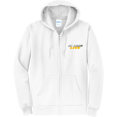 On Patrol: Live Unisex Fleece Full-Zip Hooded Sweatshirt