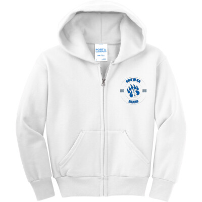 Youth Core Fleece Full-Zip Hooded Sweatshirt