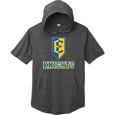 Tri-Blend Wicking Short Sleeve Hoodie