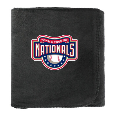 100% Recycled PET Fleece Blanket with RPET Pouch