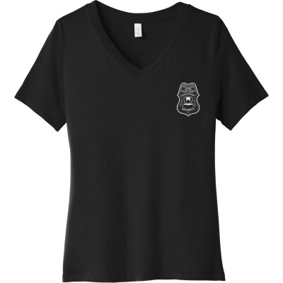 CRITICAL SYNTHESIS SECURITY Women’s Relaxed Jersey Short Sleeve V-Neck Tee