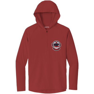 Repeat 1/2-Zip Long Sleeve Hooded Jacket