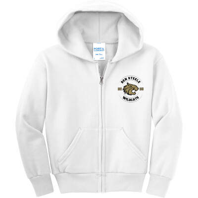 Youth Core Fleece Full-Zip Hooded Sweatshirt