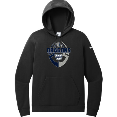 Nike Women's Club Fleece Sleeve Swoosh Pullover Hoodie