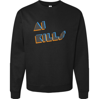 AI Kills - Midweight Crewneck Sweatshirt Loose