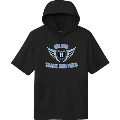 Performance Fleece Short Sleeve Hooded Pullover