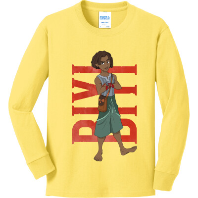 Biyi Hero Pose Youth Long Sleeve Cotton Tee