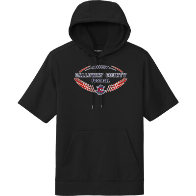 Performance Fleece Short Sleeve Hooded Pullover