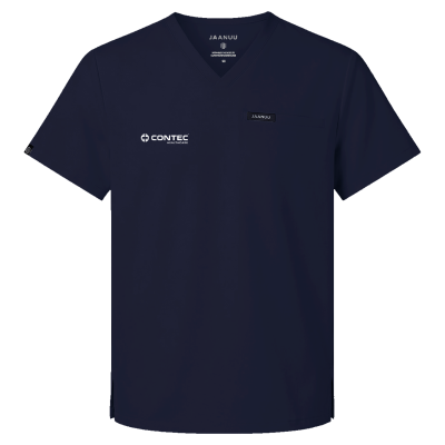 Jaanuu Men's Platt 3-Pocket Scrub V-Neck Top