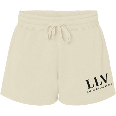 LLV Women’s Lightweight California Wave Wash Fleece Shorts