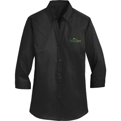 Womens 3/4-Sleeve SuperPro Twill Shirt