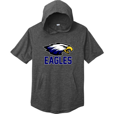 Tri-Blend Wicking Short Sleeve Hoodie