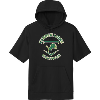 Sport Wick Fleece Short Sleeve Hooded Pullover