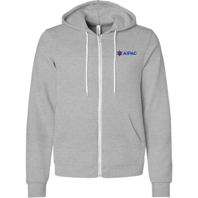"AIPAC" Voice Of Israel Fleece Full-Zip Hoodie