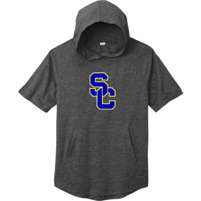 Tri-Blend Wicking Short Sleeve Hoodie