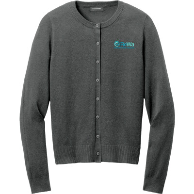 Women's Easy Care Crewneck Cardigan Sweater