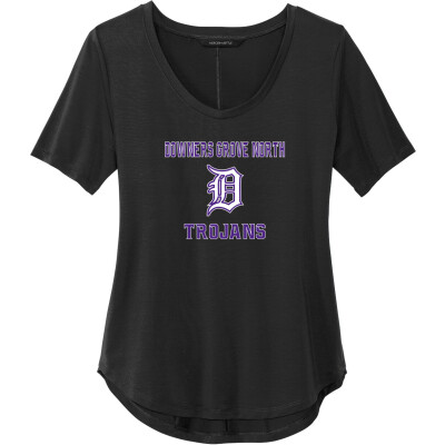 Women's Stretch Jersey Relaxed Scoop Tee