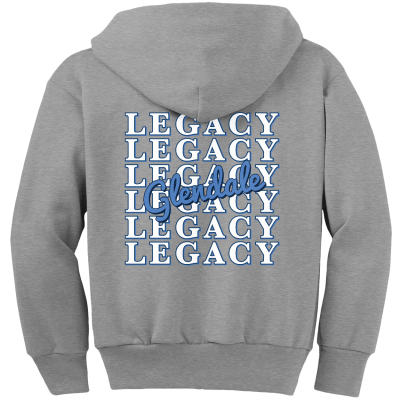 Youth Core Fleece Full-Zip Hooded Sweatshirt