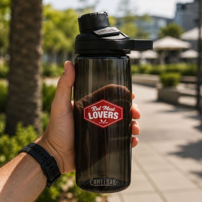 RED MEAT LOVERS CamelBak Chute 25oz Magnetic Top Bottle Tritan Renew