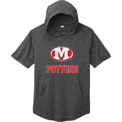 Tri-Blend Wicking Short Sleeve Hoodie
