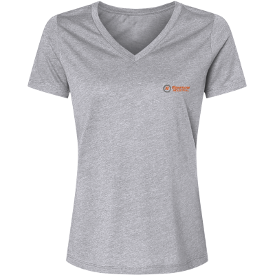 Women's Relaxed Heather CVC V-Neck Tee