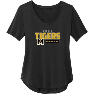 Women's Stretch Jersey Relaxed Scoop Tee