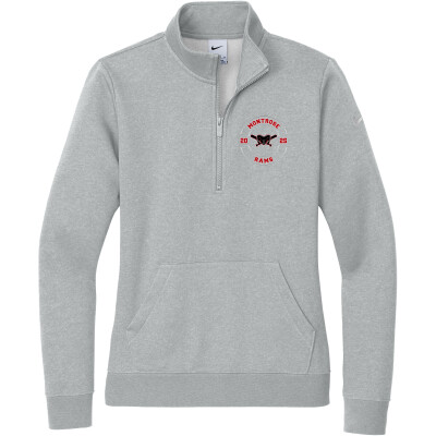 Nike Women's Club Fleece Sleeve Swoosh 1/2-Zip