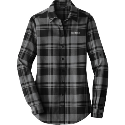 PORT AUTHORITY Women's Plaid Flannel Shirt (EMB)