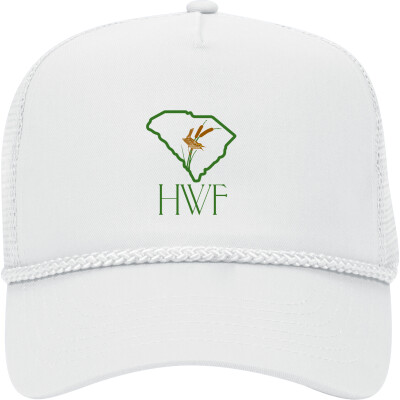 OTTO 5 Panel Low Profile Mesh back Trucker Hat with Rope - Embroidered