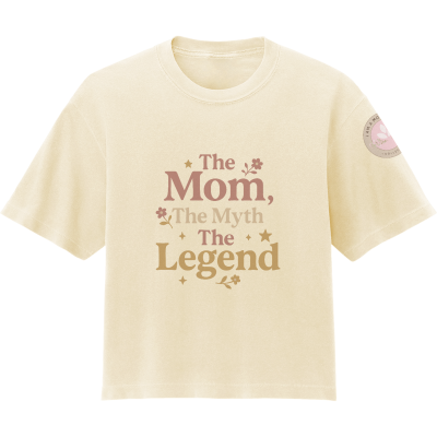 MOM THE MYTH THE LEGEND Women's Garment-Dyed T-Shirt