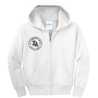 Youth Core Fleece Full-Zip Hooded Sweatshirt