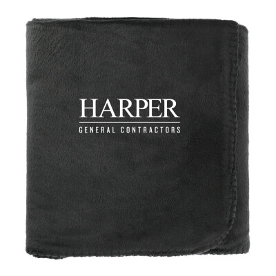 100% Recycled PET Fleece Blanket with RPET Pouch