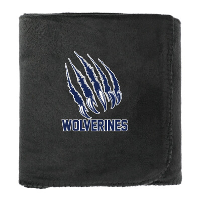 100% Recycled PET Fleece Blanket with RPET Pouch