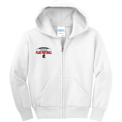 Youth Core Fleece Full-Zip Hooded Sweatshirt