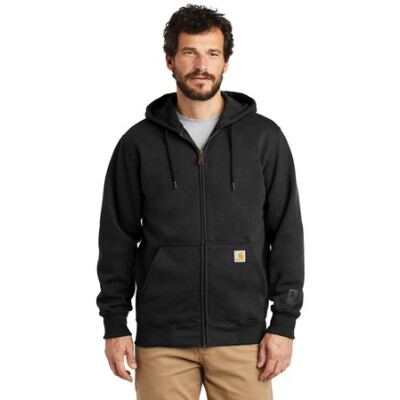 CARHARTT Unisex Rain Defender Paxton Heavyweight Hooded Zip-Front Sweatshirt (EMB)