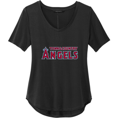 Women's Stretch Jersey Relaxed Scoop Tee