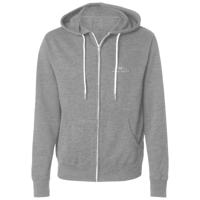 Unisex Lightweight Full-Zip Hooded Sweatshirt